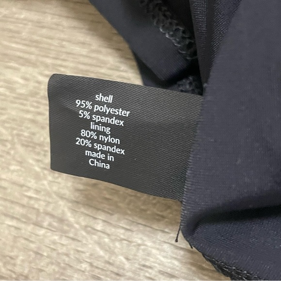 LANE BRYANT Ruched Sheath Dress Black w Built In Smoothing Slip Sz 24 NWT - Picture 7 of 8